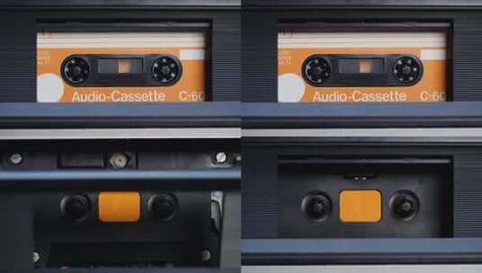 磁带录音机特写高清在线视频素材下载