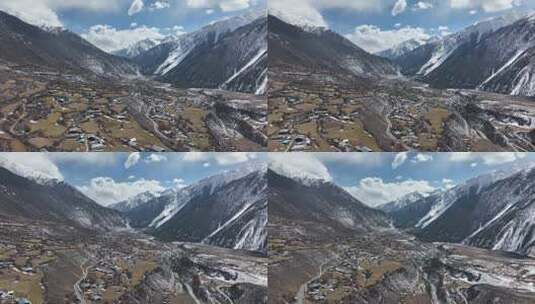西藏察隅县古玉乡航拍高清在线视频素材下载