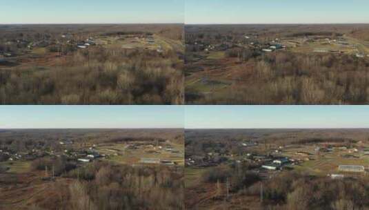 美国农村城镇空中无人机视频肯塔基州高清在线视频素材下载