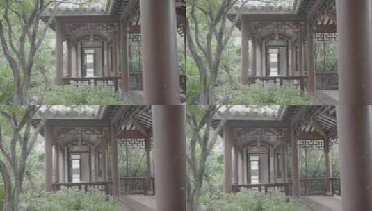 中式园林古风建筑高清在线视频素材下载