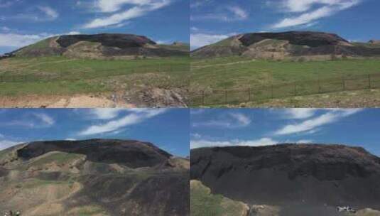 乌兰哈达火山高清在线视频素材下载