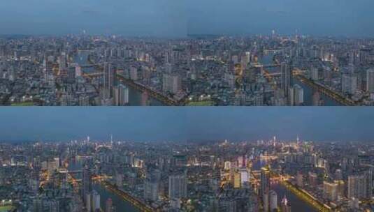 广州城市亮灯延时高清在线视频素材下载