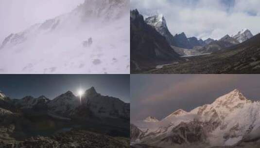 【合集】 风景 山峰 珠穆朗玛峰 天空高清在线视频素材下载