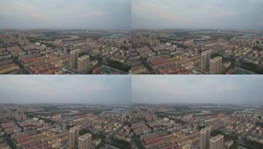 山东济宁城市风光绿化航拍高清在线视频素材下载