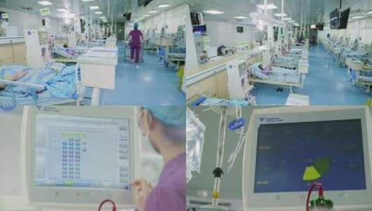 医院尿毒症患者血透中心血液净化透析护理高清在线视频素材下载