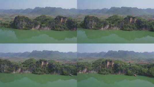 广西崇左雨花石4A景区航拍高清在线视频素材下载