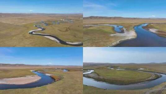 呼伦贝尔大草原 莫日格勒河高清在线视频素材下载