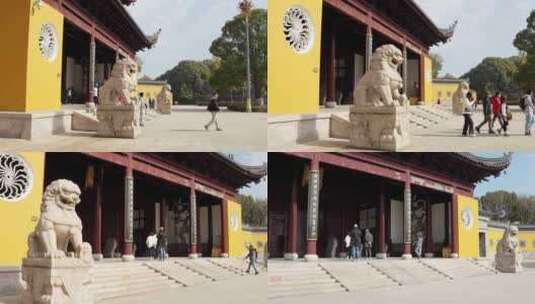 苏州重元寺寺庙 拜佛寺庙高清在线视频素材下载