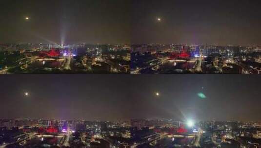 北京首钢园三高炉灯光夜景高清在线视频素材下载