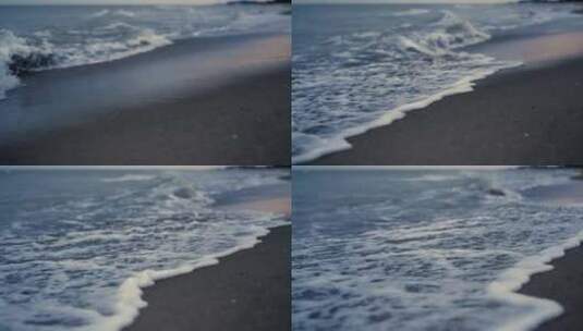 大海海浪沙滩电影空镜升格高清在线视频素材下载
