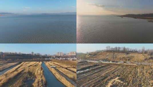 2024年2月冬季贵州省毕节市威宁县草海高清在线视频素材下载