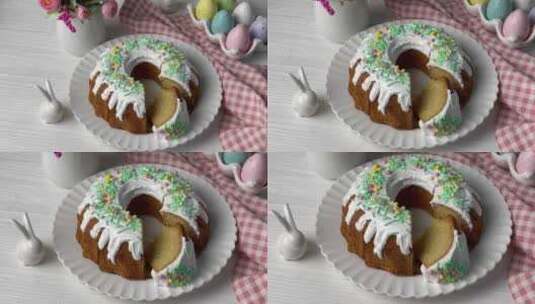 甜甜圈蛋糕高清在线视频素材下载