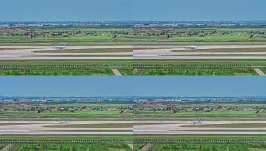 青岛胶东国际机场（正式运营后合法航拍）高清在线视频素材下载