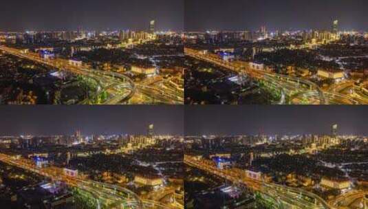 8K昆明城市天际线夜景航拍移动延时高清在线视频素材下载