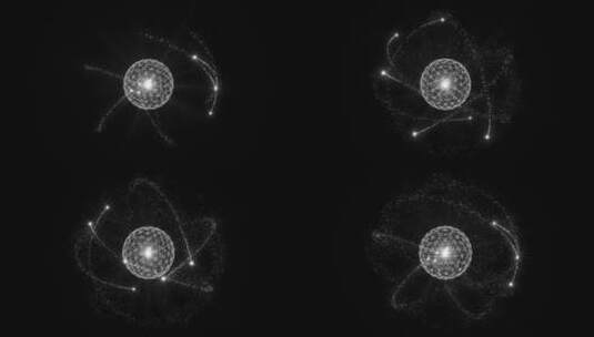 原子微观粒子高清AE视频素材下载
