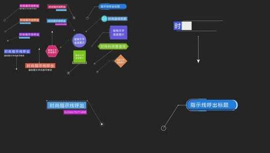 15组时尚科技指示线呼出标题注释AE模板高清AE视频素材下载