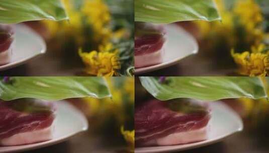 五花肉食材美食猪肉 (7)高清在线视频素材下载