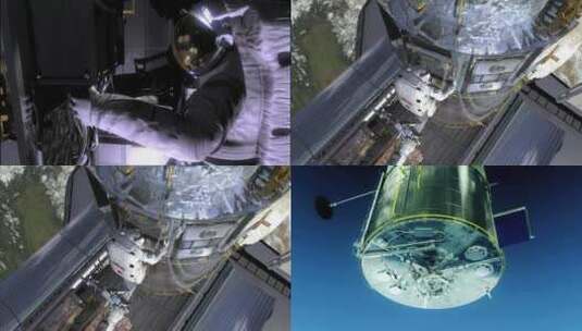 太空宇航员的CG动画高清在线视频素材下载