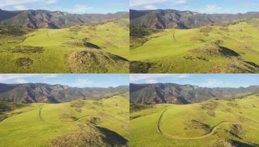 加州中部美丽的山丘高清在线视频素材下载