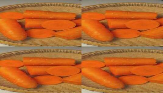 新鲜胡萝卜4K视频高清在线视频素材下载