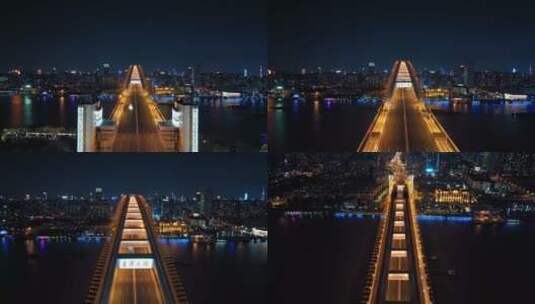 2022上海疫情空荡的卢浦大桥高清在线视频素材下载