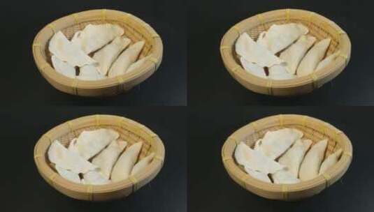 手工制作饺子高清在线视频素材下载