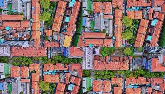 武汉城市建筑风格俯拍高清在线视频素材下载