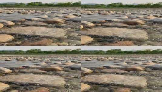 济南玉符河边，流水潺潺成新晋网红打卡地高清在线视频素材下载