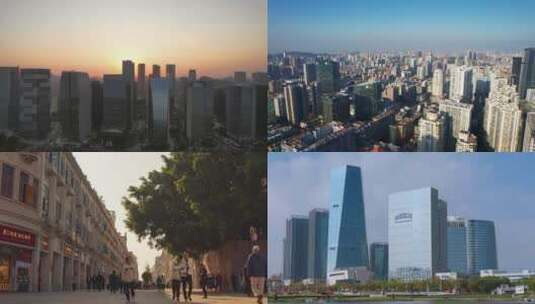厦门城市建筑风光合集高清在线视频素材下载