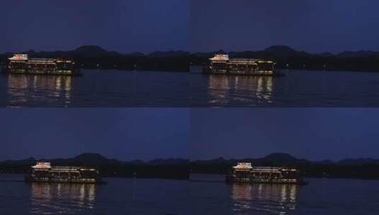 杭州西湖风景区夜景高清在线视频素材下载