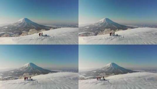 雪山高耸入云高清在线视频素材下载