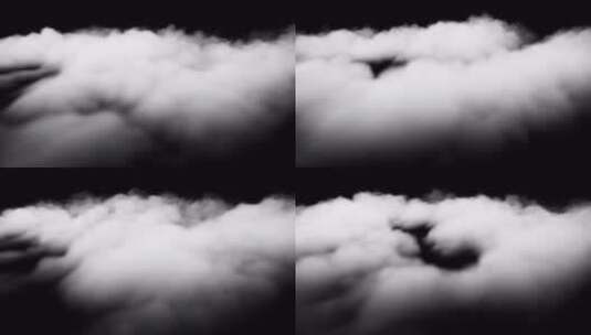【Alpha通道】3D立体云雾云彩云朵合成素材高清在线视频素材下载