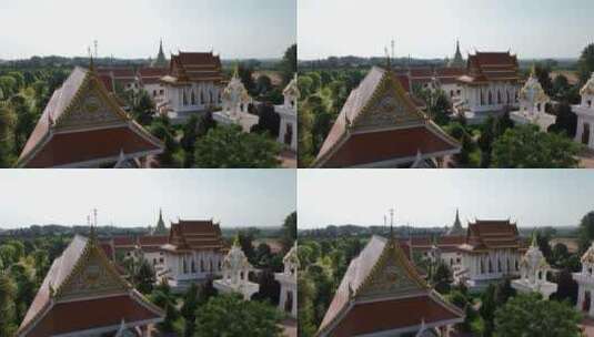 洛阳白马寺国际佛殿泰国寺庙泰国风格建筑高清在线视频素材下载