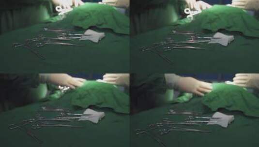 手术室医生手术台高清在线视频素材下载
