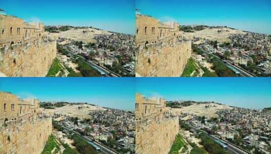 耶路撒冷城市建筑高清在线视频素材下载