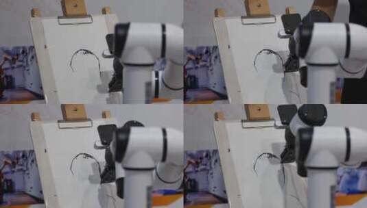 机器人画家高清在线视频素材下载