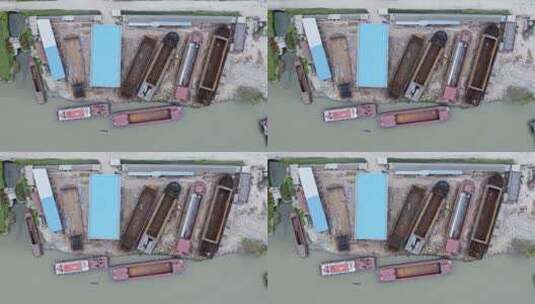 江苏兴化市修理与造船厂高清在线视频素材下载