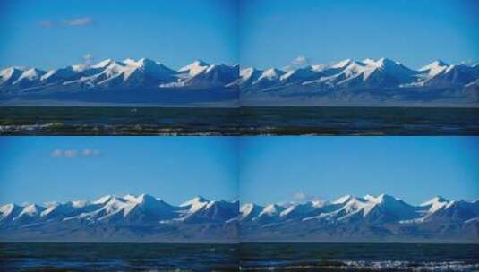祁连山国家公园哈拉湖八一冰川光影变化高清在线视频素材下载