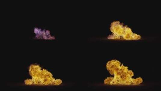 4k爆炸生成的多种火焰效果背景视频素材9高清在线视频素材下载