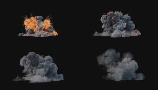 火焰爆炸特效合成视频素材高清在线视频素材下载