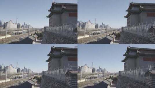 明城墙遗址高清在线视频素材下载