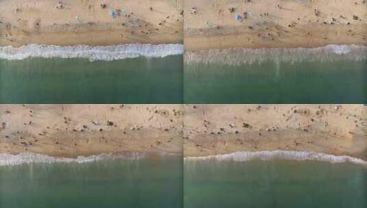 【正版素材】深圳大梅沙沙滩航拍高清在线视频素材下载