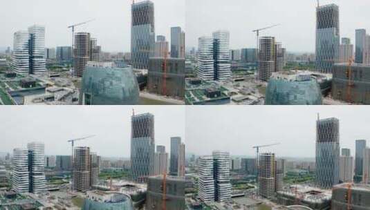 宁波东部新城城市建筑大楼cbd-0427_V1-0036高清在线视频素材下载