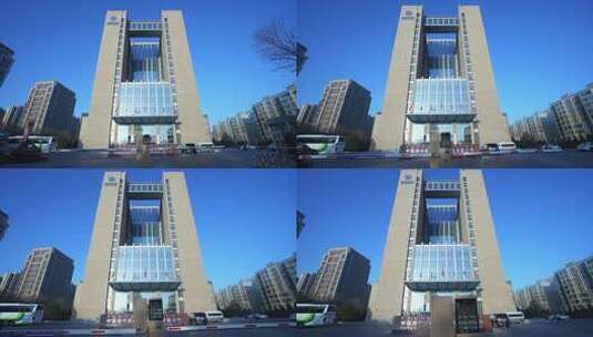 呼和浩特中国移动分公司大楼高清在线视频素材下载