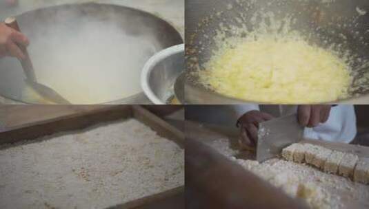 芝麻糖制作 农家美食特色美食特产高清在线视频素材下载