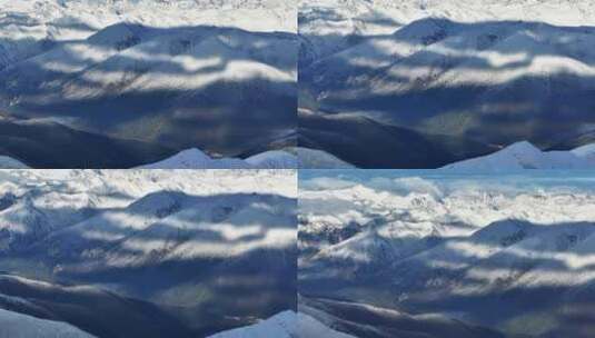 7倍雪山日出光影高清在线视频素材下载