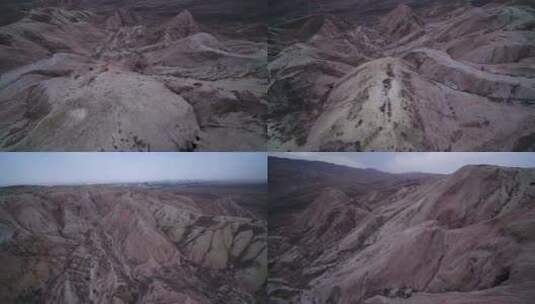 B新疆准噶尔盆地大漠戈壁山峦4高清在线视频素材下载