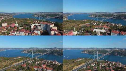 伊斯坦布尔布里格鸟瞰4k高清在线视频素材下载