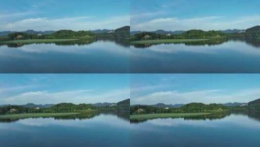 4K航拍西湖天空之镜高清在线视频素材下载