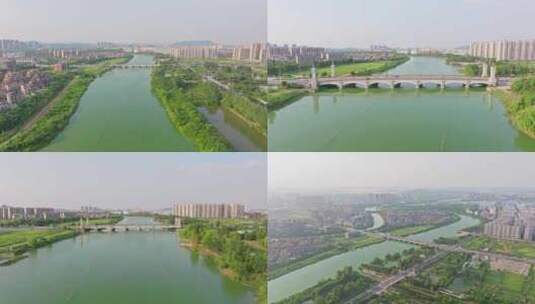 汉南区马影河白马桥高清在线视频素材下载